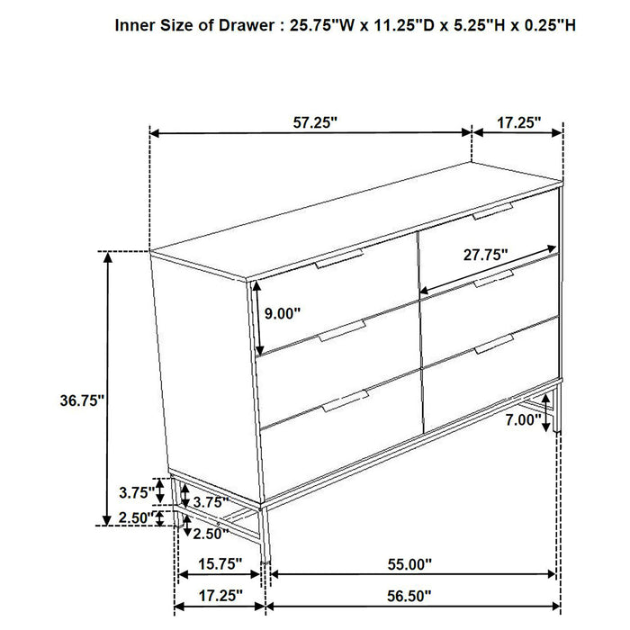 Sonora 4 & 5 Piece Bedroom Set - Visions in Furniture (La Mirada, CA)