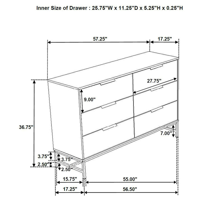 Sonora 4 & 5 Piece Bedroom Set - Visions in Furniture (La Mirada, CA)