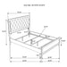 Sonora California King, E.King, & Queen Bed - Visions in Furniture (La Mirada, CA)