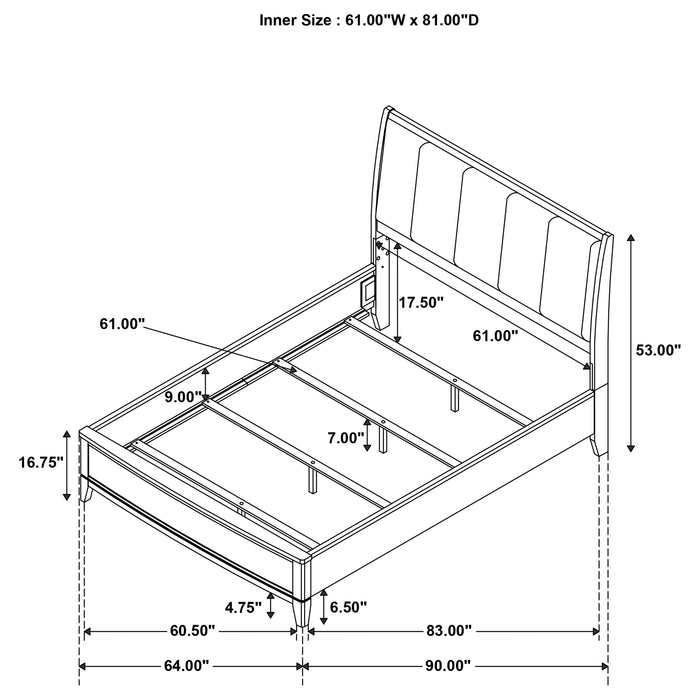 Granada 4 & 5 Piece Bedroom Set E.King, Cal.King & Queen - Visions in Furniture (La Mirada, CA)