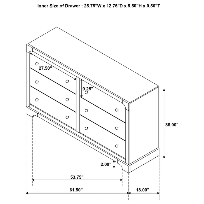 Gran Park Dresser - Visions in Furniture (La Mirada, CA)