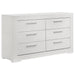 Ives 4 & 5 Piece Bedroom Set E.king & Queen White & Grey - Visions in Furniture (La Mirada, CA)