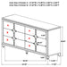 Olivia 4 & 5 Piece Bedroom Set E.King, Queen, & Cal.King - Visions in Furniture (La Mirada, CA)