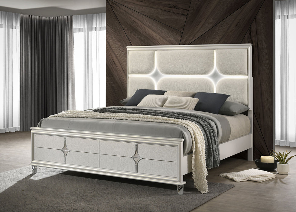 Olivia California King, E.King, & Queen Bed - Visions in Furniture (La Mirada, CA)