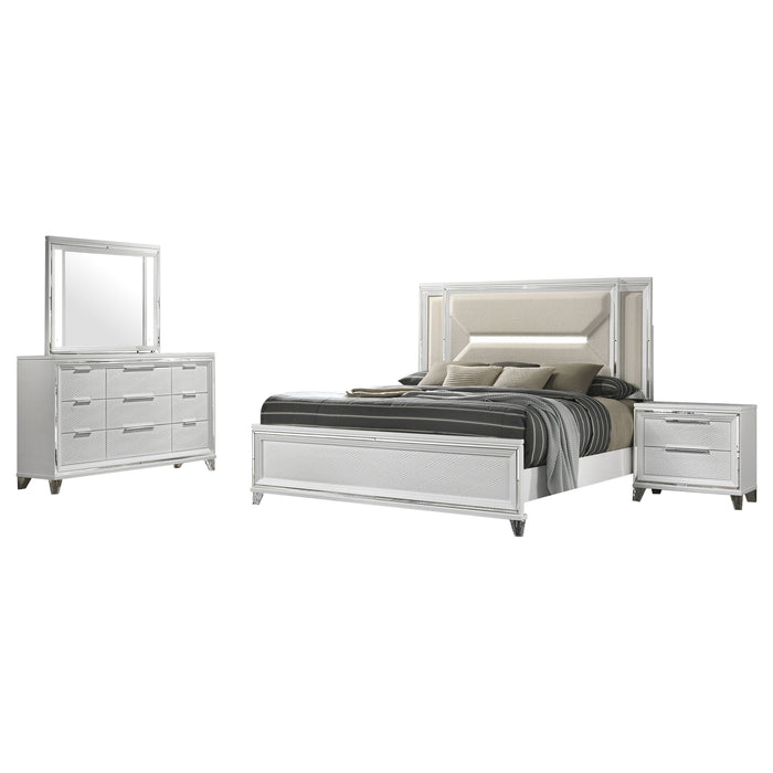 Marmore 4 & 5 Pc E.king, Cal.king, & Queen Bedroom Set - Visions in Furniture (La Mirada, CA)