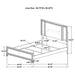Marmore 4 & 5 Pc E.king, Cal.king, & Queen Bedroom Set - Visions in Furniture (La Mirada, CA)