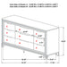 Marmore 4 & 5 Pc E.king, Cal.king, & Queen Bedroom Set - Visions in Furniture (La Mirada, CA)