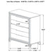 Marmore 4 & 5 Pc E.king, Cal.king, & Queen Bedroom Set - Visions in Furniture (La Mirada, CA)