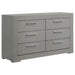 Ives 4 & 5 Piece Bedroom Set E.king & Queen White & Grey - Visions in Furniture (La Mirada, CA)