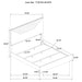 Ives 4 & 5 Piece Bedroom Set E.king & Queen White & Grey - Visions in Furniture (La Mirada, CA)