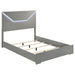 Ives 4 & 5 Piece Bedroom Set E.king & Queen White & Grey - Visions in Furniture (La Mirada, CA)