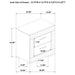 Ives 4 & 5 Piece Bedroom Set E.king & Queen White & Grey - Visions in Furniture (La Mirada, CA)