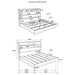 Fenwick 5 Pc Bedroom Set - Visions in Furniture (La Mirada, CA)