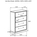 Fenwick 5 Pc Bedroom Set - Visions in Furniture (La Mirada, CA)