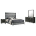 Lucia 4 & 5 Piece Bedroom Set King & Queen Beige & Grey - Visions in Furniture (La Mirada, CA)