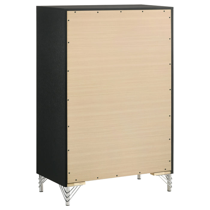 Lucia 4 & 5 Piece Bedroom Set King & Queen Beige & Grey - Visions in Furniture (La Mirada, CA)