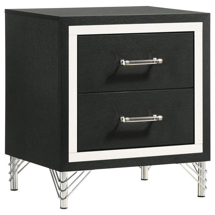 Lucia 4 & 5 Piece Bedroom Set King & Queen Beige & Grey - Visions in Furniture (La Mirada, CA)