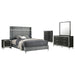 Lucia 4 & 5 Piece Bedroom Set King & Queen Beige & Grey - Visions in Furniture (La Mirada, CA)