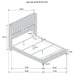 Lucia 4 & 5 Piece Bedroom Set King & Queen Beige & Grey - Visions in Furniture (La Mirada, CA)
