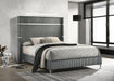 Lucia Eastern King & Queen Bed Beige & Grey - Visions in Furniture (La Mirada, CA)