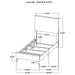 Kaywood 4 & 5 Pc Bedroom Set Full, E.King, Queen & Twin - Visions in Furniture (La Mirada, CA)