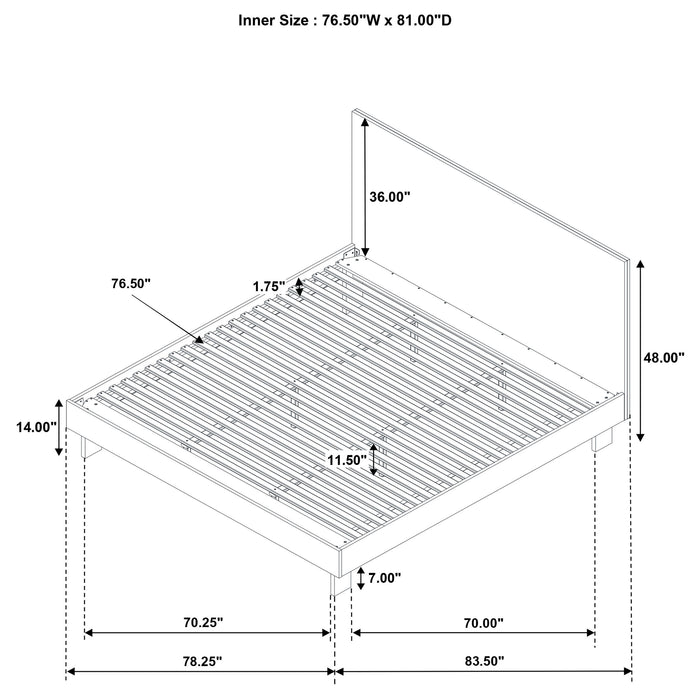 Glenwood Eastern King Bed - Visions in Furniture (La Mirada, CA)