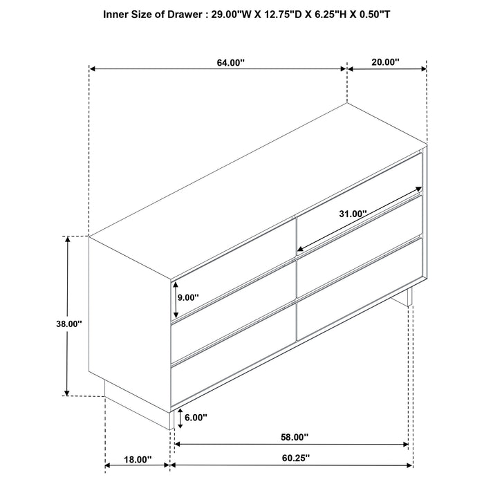 Glenwood Dresser - Visions in Furniture (La Mirada, CA)