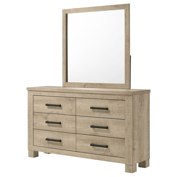 Oakglen Dresser With Mirrors - Visions in Furniture (La Mirada, CA)