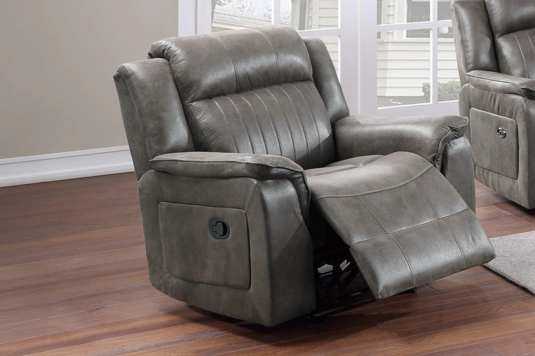 Bstfur Glider Recliner/Handle/Slate Blue in Slate Blue