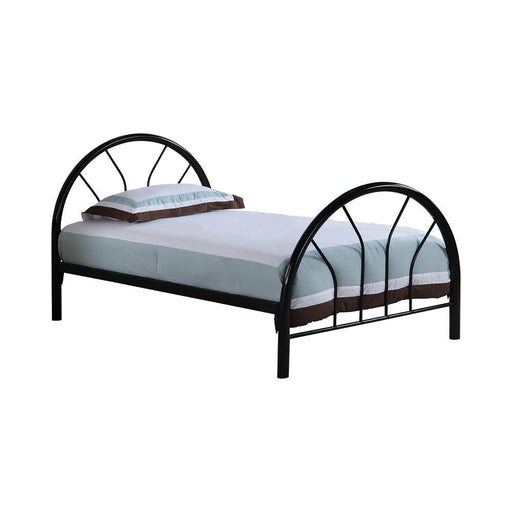 Marjorie Twin Platform Bed Black, Blue, & White - Visions in Furniture (La Mirada, CA)