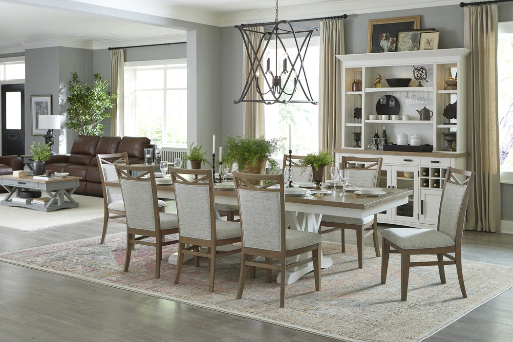 Parker House Americana Modern Dining 88 inch Trestle Extendable Dining Table