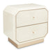 AICO La Rachelle Nightstand/End Table 2 Drawers in Medium Champagne - Visions in Furniture (La Mirada, CA)