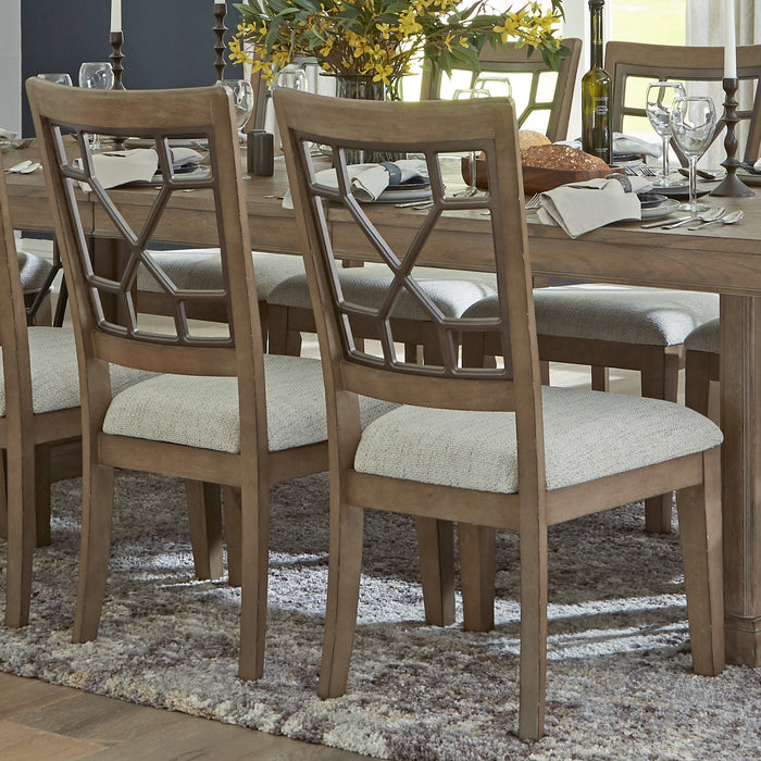 Parker House Sundance Dining - Sandstone Grid Back Dining Chair (2/CTN Sold in pairs)