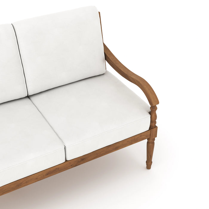 Savannah Sofa-White Linen