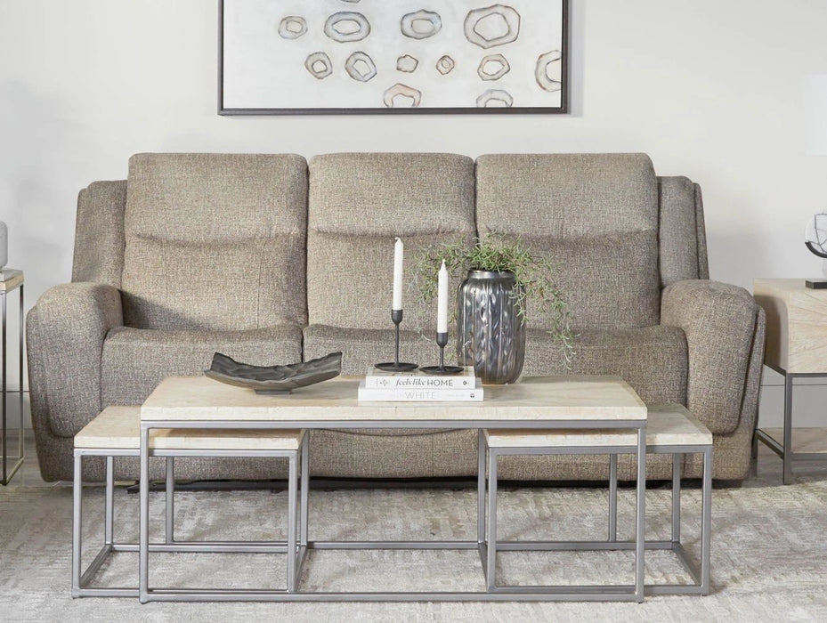 Parker Living Penfield - Frappe Power Reclining Sofa and Two Recliners