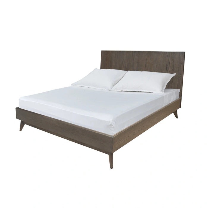 Novak Modern Dark Oak Bed