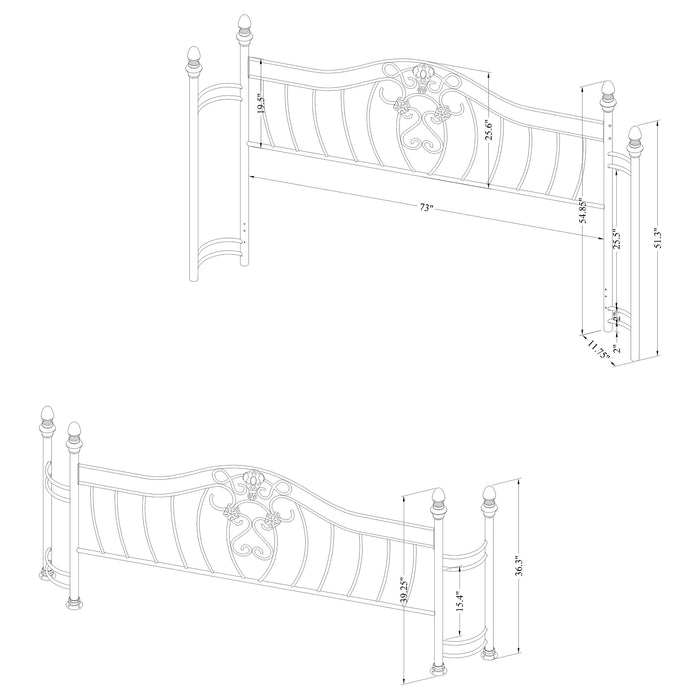 Sydney Eastern King & Queen Bed - Visions in Furniture (La Mirada, CA)