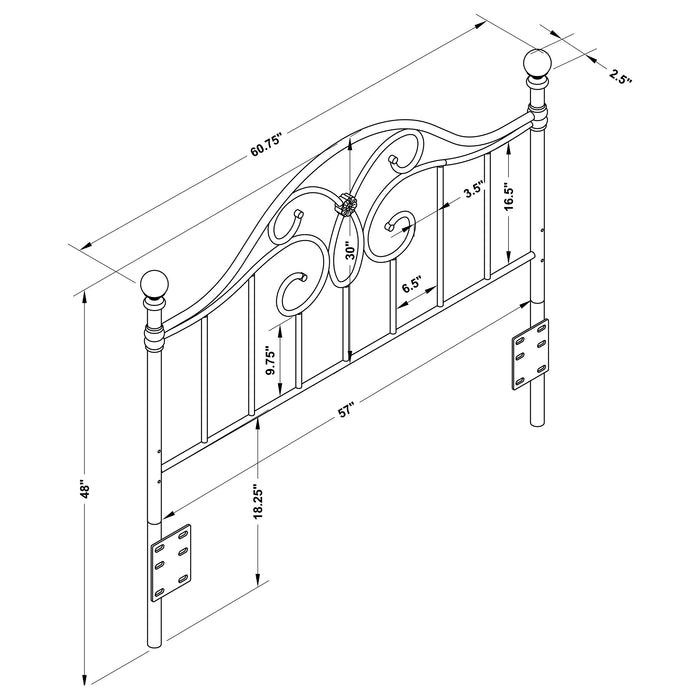 Bailey Queen / Full Headboard - Visions in Furniture (La Mirada, CA)