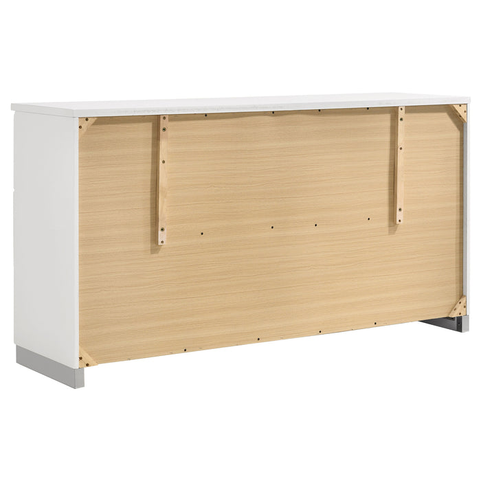 Jeremaine 5 Pc Bedroom Sets White - Visions in Furniture (La Mirada, CA)