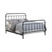 Livingston California King, E.King, & Queen Panel Metal Bed Dark Bronze - Visions in Furniture (La Mirada, CA)