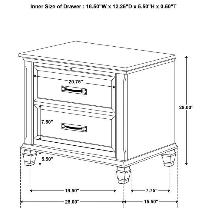 Devon Bedroom Set White - Visions in Furniture (La Mirada, CA)