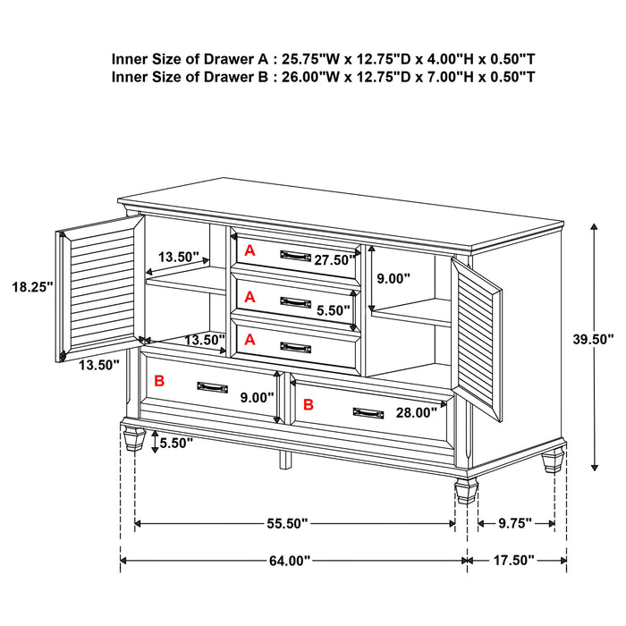 Devon Bedroom Set White - Visions in Furniture (La Mirada, CA)