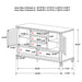 Devon Bedroom Set White - Visions in Furniture (La Mirada, CA)