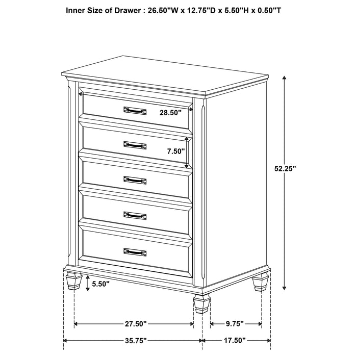 Devon Bedroom Set White - Visions in Furniture (La Mirada, CA)