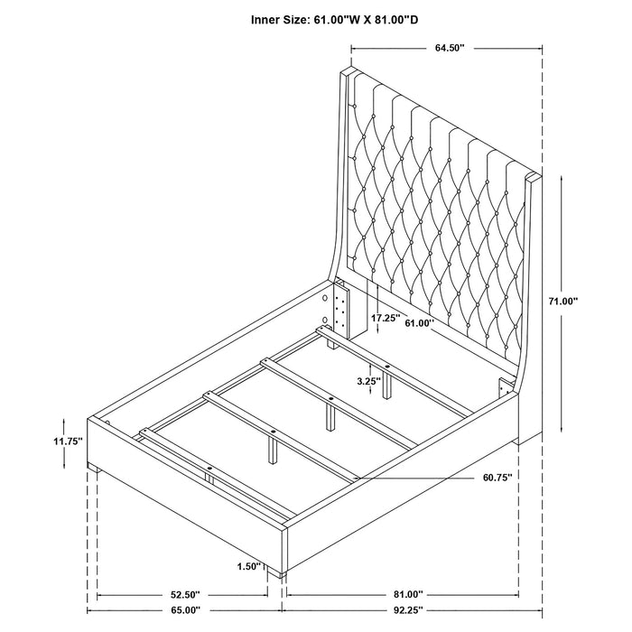 Camille Queen Headboard - Visions in Furniture (La Mirada, CA)