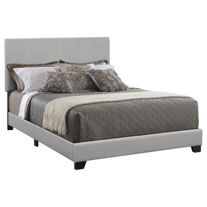 Dorian Upholstered California King, E.King, & Queen Bed Black, Brown, & Grey - Visions in Furniture (La Mirada, CA)