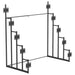Duarto 5-tier Headboard Display Rack Black - Visions in Furniture (La Mirada, CA)