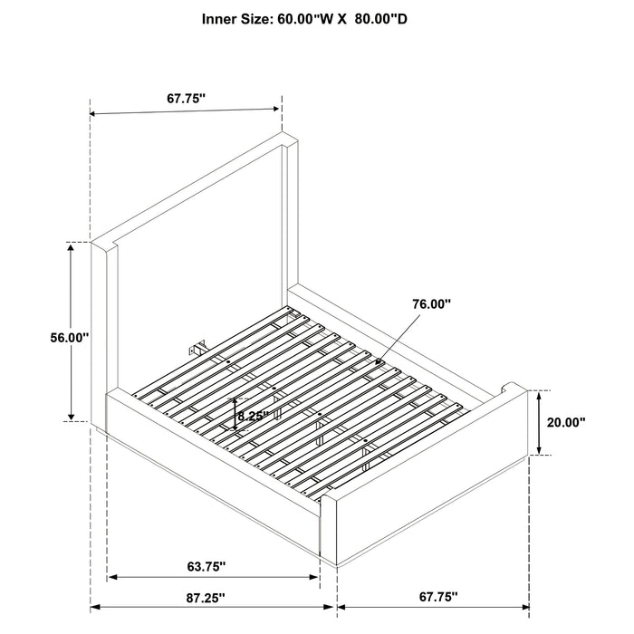 Nala Eastern King & Queen Bed - Visions in Furniture (La Mirada, CA)