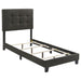 Mapes Tufted Upholstered Eastern King, Queen, Twin & Full Bed Charcoal & Grey - Visions in Furniture (La Mirada, CA)