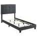 Mapes Tufted Upholstered Eastern King, Queen, Twin & Full Bed Charcoal & Grey - Visions in Furniture (La Mirada, CA)